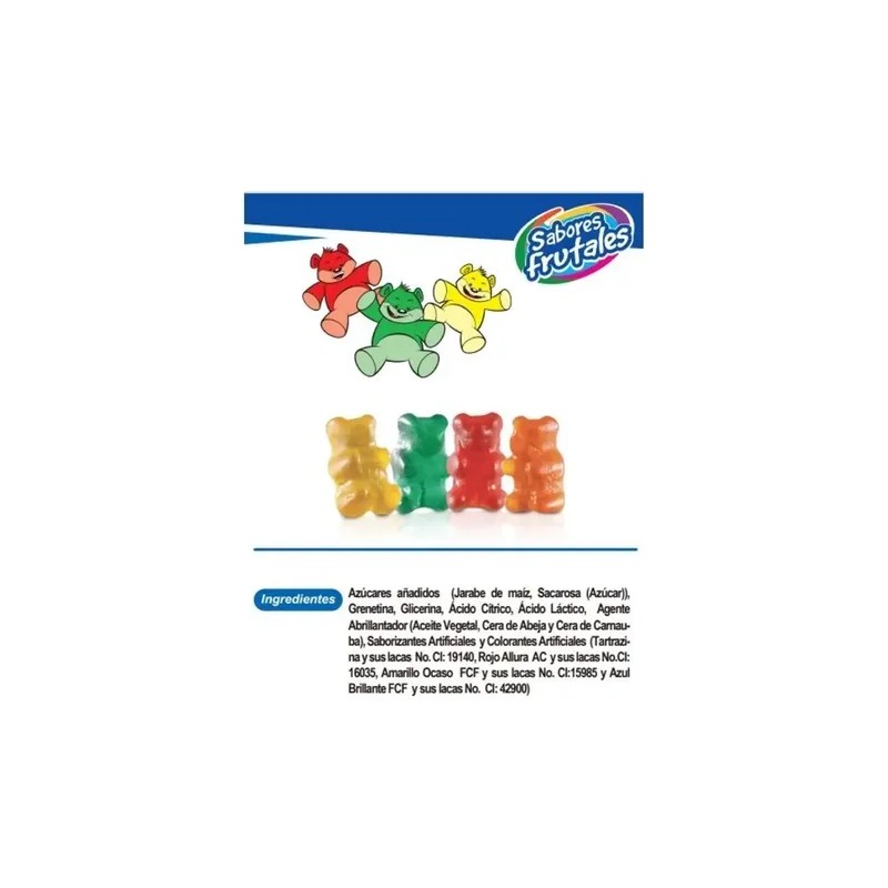 Lucky Gummys Ositos Gomitas De Frutas 1kg