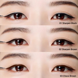 BBIA Last Pen Eyeliner, Waterproof Ink Type Liquid Eyeliner, Powerful Multi-Proof, Quick Drying, Long-Lasing, Precise Flexible Brush for Easy Drawing, No-Skip Eye Liner, K- Beauty (03 CHOCO BROWN)