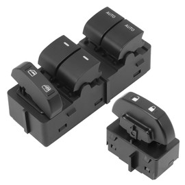 2 Pcs Power Door Lock Switch for F-150 2009-2014, Window Master Control Switch for F-150 2011-2014 BL3T-14540-AAW 9L3Z-14028-AA SW-7254 Driver Side