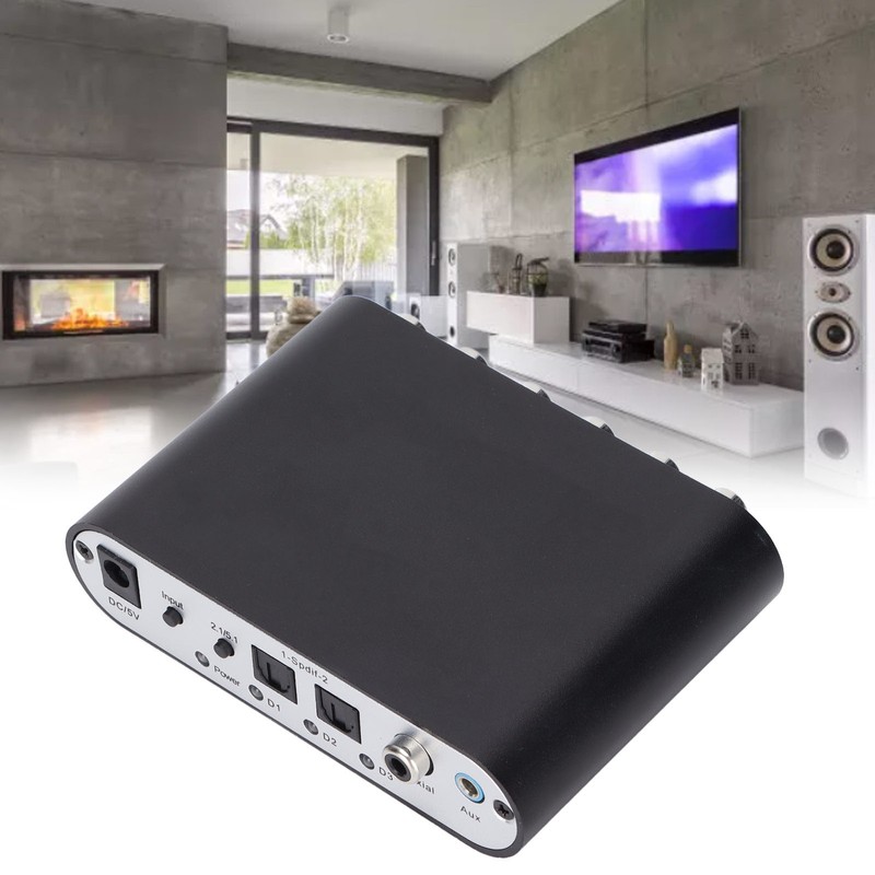 51R Digital Audio Decoder 5.1 Channel to 3.5mm Stereo AUX