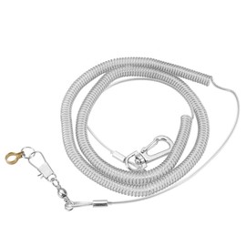 HEEPDD Correa de Vuelo para Loros y Aves, 6 Metros Kit de Entrenamiento Antimordida con Arnés y Anillas (8.5mm), Resistente y Ligero para Paseos Segur
