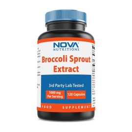 Nova Nutritions Broccoli Sprout Extract 1000 mg 120 Capsules by Nova Nutritions