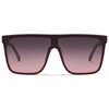 Fozono Trendy Square Oversized Sunglasses for Women Men Retro Flat
