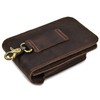 Luufan Men's Waist Pouch, Genuine Leather Belt Pouch, Smartphone Compatible,