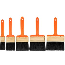TRUPER Kit de Brochas para Pintar Uso Profesional, Juego de Brochas de Pintura 5 Piezas (1”, 2”, 3”, 4” y 5”) con Mango de Plástico