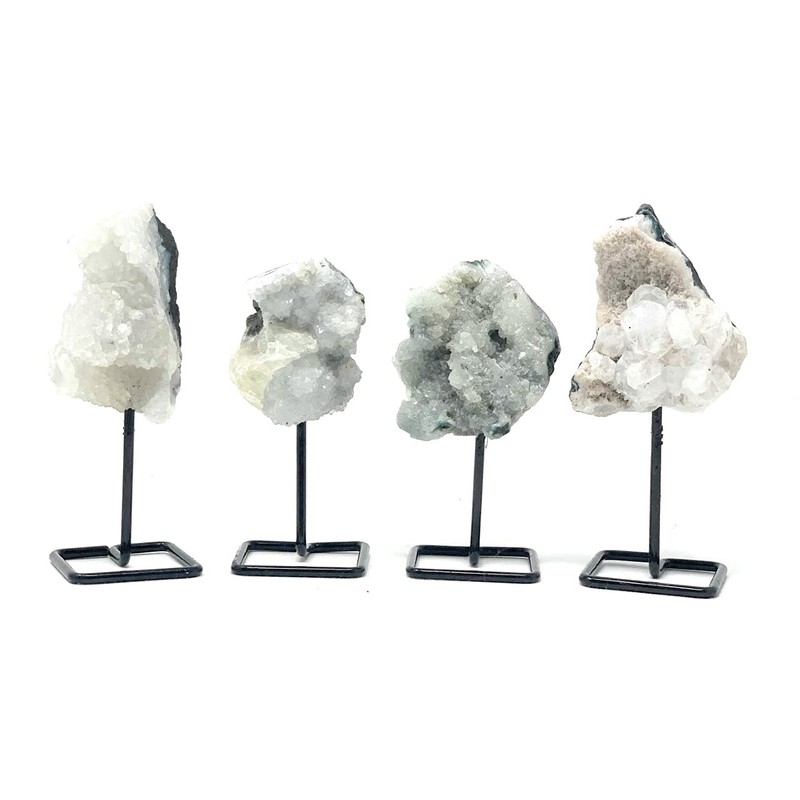 Gemstone on a Metal Pin (Zeolite (Cool Neutral))