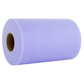 Tulle Fabric Roll | 6” by 100 Yards | Polyester Spool for Crafts Decorations Tutu Weddings Costumes Skirts Parties Gift Bow and More – by Craft Forge (Lavender)