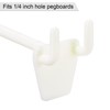 sourcing map Plastic Pegboard Hooks 4 Inch Fits 1/4 Inch