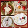 Yesaler Christmas Napkin Rings Xmas Napkin Holder Rings Napkin Ring