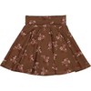 müsli Girls' Flora Skirt, Bark/Cabernet/Nightingale