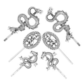 WOONEKY Metal Dragon Shape Hair Clip Punk Bobby Pin Women Hairpin Cool Style for Girls
