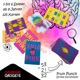 GOODS+GADGETS Fruit Punch Card Game with Stoop Effect, Brain Training with Fun Factor, Concentration & Attention, Make You the Winner