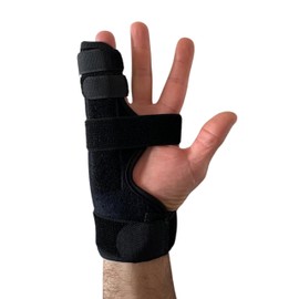 DALLAR Finger Splint for Small Fingers and Ring Fingers - Stabilizer and Immobilizer for Boxer Fracture (5th Metacarpal Hand), Dislocations, Arthritis, Tendonitis and