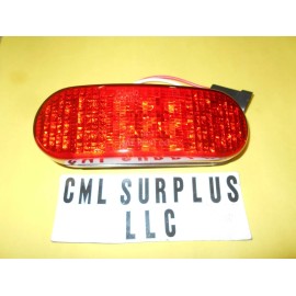 SOUNDOFF *RED 6 1/2" OVAL LED STOP TURN TAIL LIGHT TRAIER RV TRUCK 002L1018 FREE SHIP