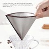 Reusable Coffee Filter Cone Shape Fine Filtering 304 Stainless Steel