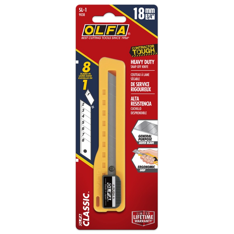 OLFA 9038 SL-1 18mm Slide Lock Utility Knife