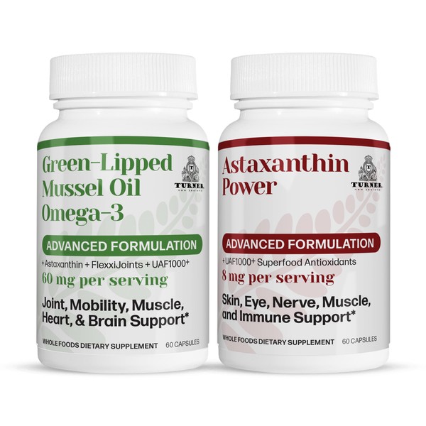 TURNER New Zealand Omega-3 Green Lipped Mussel Oil, 53x Higher