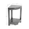 ALA Teak Corner Teak Wood Bath Spa Shower Stool Corner