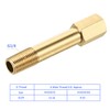 M METERXITY 4 Pack Extension Connection Pipe Fitting - Brass