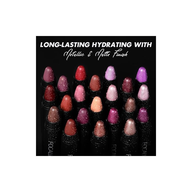 FOCALLURE- Lápiz labial mate ultra chic, lápiz labial rico en