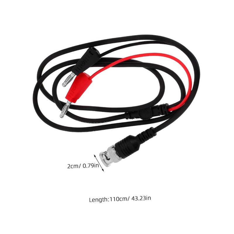 Ipetboom Rotatable Dual Banana Plug Test with Pure Copper Cable