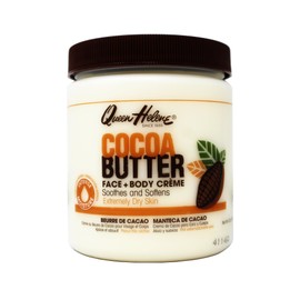 Queen Helene Cocoa Butter Moisturizing Kit, Face + Body Crème 15 oz and 100% Cocoa Butter Lip Balm 1 oz for Dry Skin and Lips
