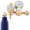 Argon CO2 Regulator 0 To 4500PSI CGA580 15/16in Female Thread