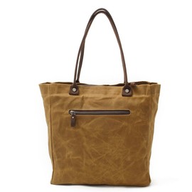 peacechaos Women's Canvas Waterproof Shoulder Hand Bag Tote Bag Purse Handbag (Khaki)