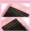 C Curl Lash Clusters Extensions - 280 Pcs of 100D
