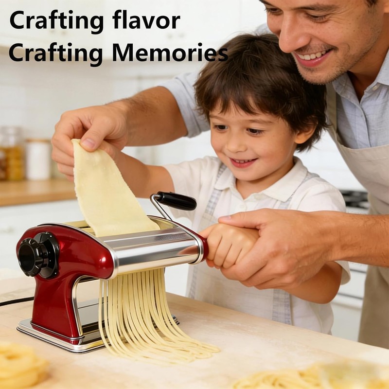 XINGYUEXUAN Manual Pasta Maker - Stainless Steel Noodle Machine with