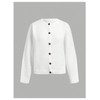 Floerns Women's Casual Long Sleeve Cardigan Sweaters Crew Neck Button