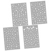 MERRYHAPY Elegant Christmas Nail Art Sticker Strips 4 Sheet Set