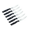 Farberware Triple Riveted Steak Knife Set, 6-Piece, High-Carbon Stainless Steel