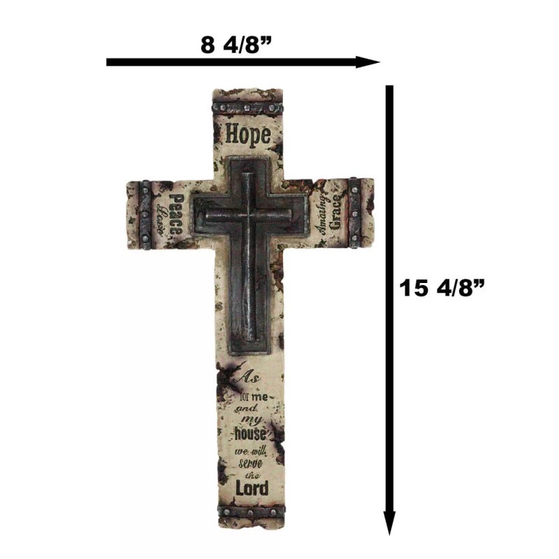 Rustic Western Christian Love Hope Peace Amazing Grace Bible Verse