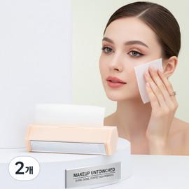 Linoy Roll-type oil-blotting paper for the face that you only use as much as you need, 2 pieces, 1 sheet / 리노이 필요한 만큼만 뽑아 쓰는 얼굴 롤형 기름종이, 2개, 1매입