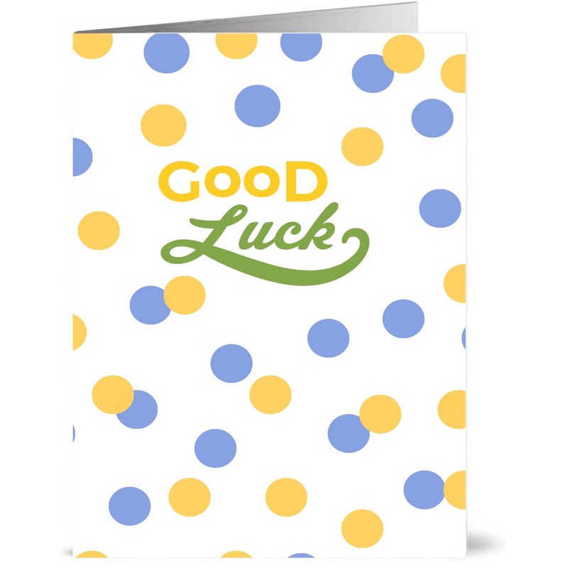 12 Good Luck Cards - 6 Designs 2 of Each