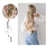 Extensiones Cabello Clip Cortinas Natural Ondulado 6 Pzs