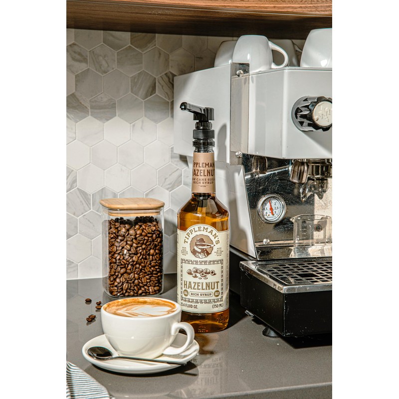 Tippleman's Hazelnut Coffee Syrup - Rich Flavor for Hot or