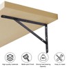 6 Pack Heavy Duty Shelf Brackets, 90 Degree Right Angle