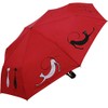 Doppler Mini Pocket Umbrella Open-Close Automatic Cats Friends, red