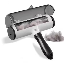 Tierhaarentferner für Hunde & Katzen – Wiederverwendbar, Ohne Kleber, Tierhaare Entfernen von Sofa, Kleidung, Auto & Teppich – Tierhaarroller Fusselrolle