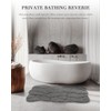 Grey Bath Mat, 20x32 Soft Microfiber Bathroom Mat for Shower