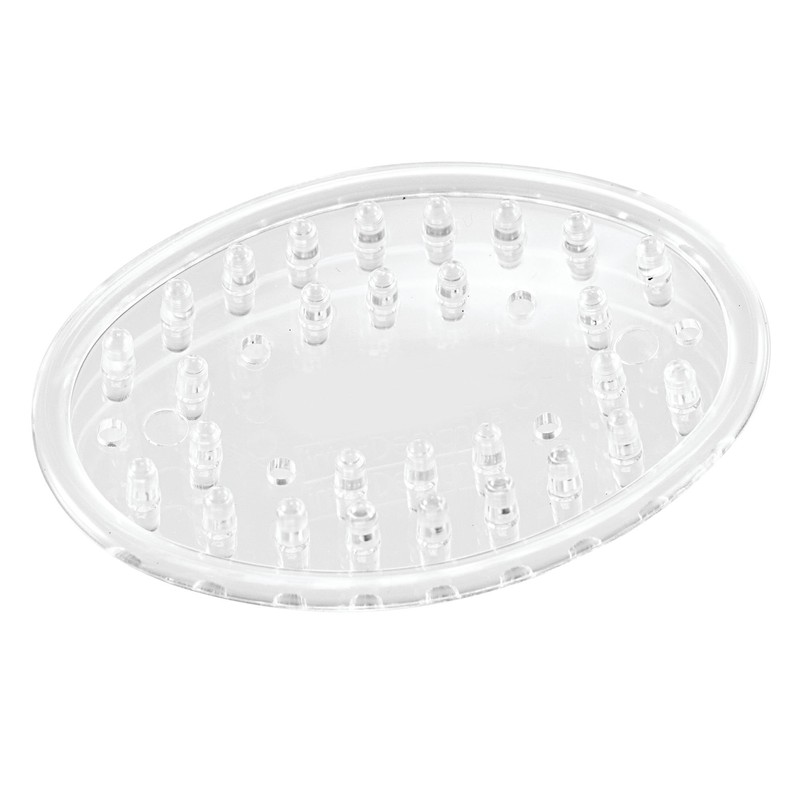 iDesign Plastic Soap Saver, Holder Tray for Bathroom Counter, Shower,