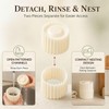 Sunflower Patterned Round Hand-Press Mooncake Double Ended Pastry Mold