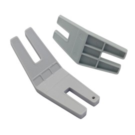 Fbshicung 2PCS Bulky Seam Jumper Hump Jumping Button Plate Presser Foot for Chunky Denim and Hemlines – Compatible with Brother, Singer, Janome Husqvarna Viking and Pfaff