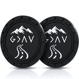 Lusinus Car Cup Holder Coasters 2 Pack, Christian Bible Verse Car Coasters 2.75", Non-Slip Car Interior Accessories, Religious Faith Gifts for Women Men Christmas Stocking Stuffers