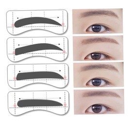 TOVINANNA Eyebrow Sticker 32 Pairs 8 Styles Shaping Templates Easy to Trace Symmetrical Brows for Beginners