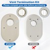 3-Inch Vent Termination Kit, Compatible with Rheem Condensing Indoor Gas