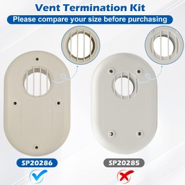 3-Inch Vent Termination Kit, Compatible with Rheem Condensing Indoor Gas Tankless Water Heaters Replace SP20286