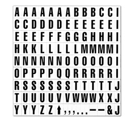 Magna Visual 3/4" Screen Printed Magnetic Black on White Letters